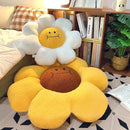 Sunflower sitting cushion – plush decorative pillow for sofa, office, and home décor