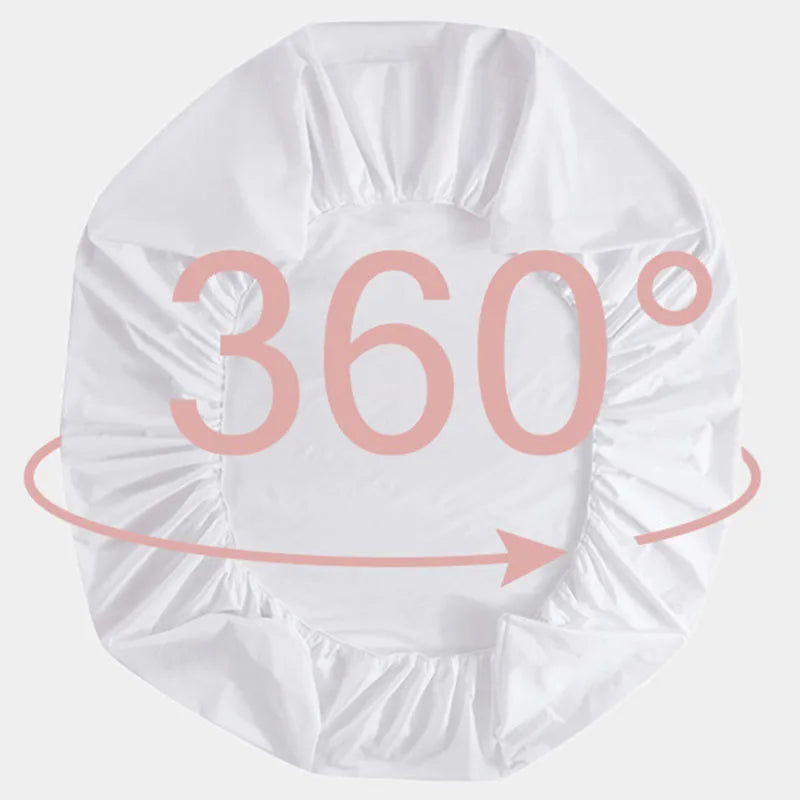 Fitted Bed Sheet with Elastic Band |100% Waterproof Anti-Slip Mattress Protector for Beds