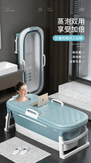 Foldable Adult Bathtub – Thickened Full Body Plastic Soaking Tub for Home Use