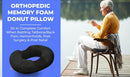 Donut pillow for tailbone pain relief, pregnancy, and post-surgery support with memory foam comfort.