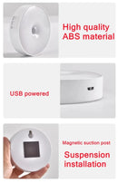 USB Rechargeable Motion Sensor Night Light – LED Closet, Stairs & Cabinet Lamp