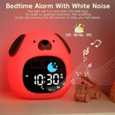 Kids Puppy-Shape Alarm Clock – Sleep Trainer with Touch Night Light & Digital Display