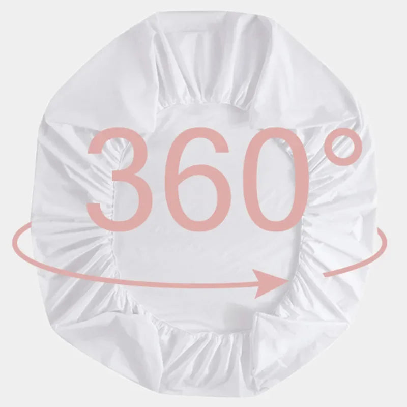Waterproof Fitted Bed Sheet – Soft, Adjustable Mattress Cover with Elastic Band