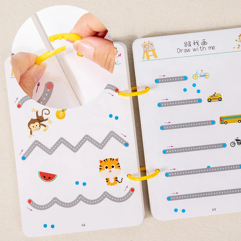 Magical Tracing Workbook for Kids Reusable Handwriting Practice & Drawing Educational Copybook
