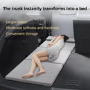 Car Travel Bed – Foldable Non-Inflatable Rear Seat Sleeping Pad with Pillow for Camping & Office Rest