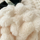 Luxurious Large 3D Cloud Fleece Blanket – Soft, Stylish Jacquard Throw for All Seasons for Sofa