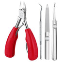 Professional concave stainless steel nail clippers for thick nails and ingrown toenails precision trim
