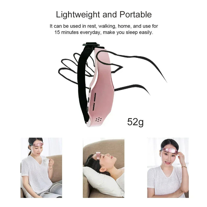 BXA wireless sleep aid head massager for migraine relief, insomnia support and stress therapy
