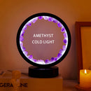 LED Crystal Lamp – Natural Amethyst Healing Stone for Home & Room Decoration