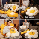 Sunflower sitting cushion – plush decorative pillow for sofa, office, and home décor