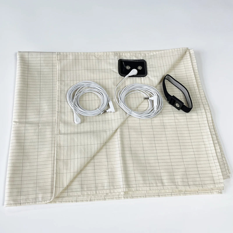 Earthing Bed Sheet with Conductive Silver Fiber – Grounded Antistatic Fabric