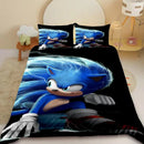 Sonic the Hedgehog cartoon duvet cover and pillowcase bedding set for kids bedroom décor