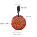 Natural Chakra Rune Pendant – Lapis, Obsidian, Amethyst Reiki Healing Necklace