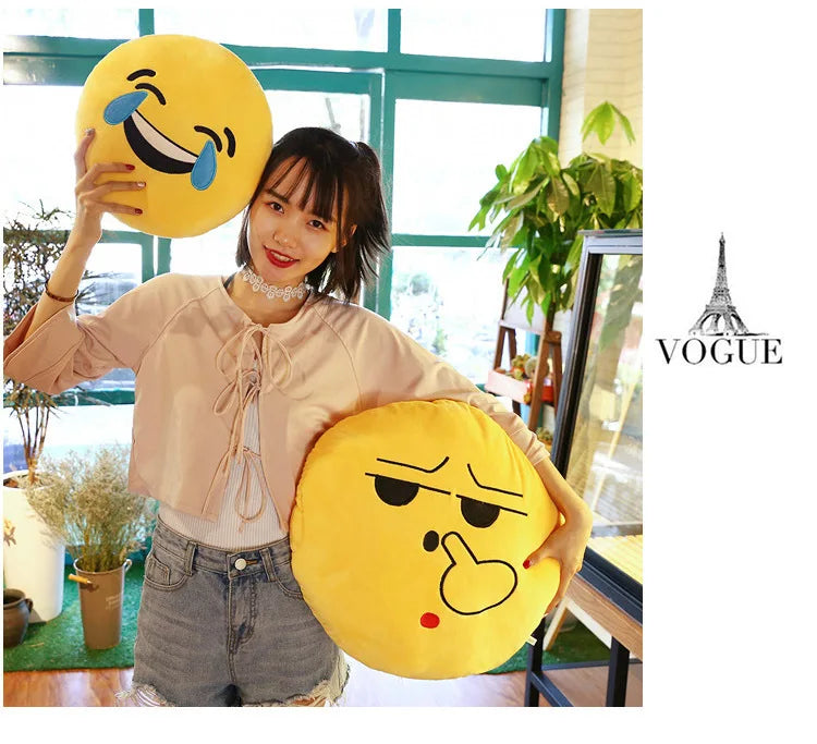 Cute Plush Napping Pillow – Funny Face Emotional Cushion for Kids & Adults-32cm