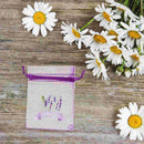 Lavender Sachet Bags Drawstring Pouch – Empty Mesh Perfume Storage Bags for Dried Flowers and Gifts