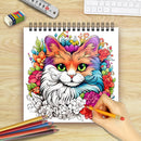 Adult Coloring Book –Women's Spiral Coloring Book, 8.3x8.3 In– Perfect Gift for Birthdays & Holidays