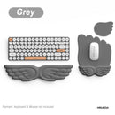 Cloud Keyboard & Mouse Pad with Wrist Rest – Ergonomic Memory Foam Support for Office & Gaming