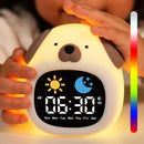  kids-puppy-shape-alarm-clock-sleep-trainer-with-touch-night-light-digital-display